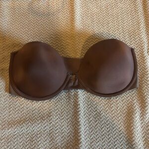 Victoria’s Secret Bare Women’s 32D Brown Illusions Smooth Uplift Strapless Bra